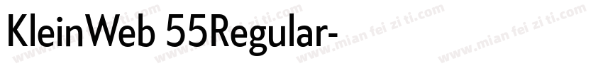 KleinWeb 55Regular字体转换